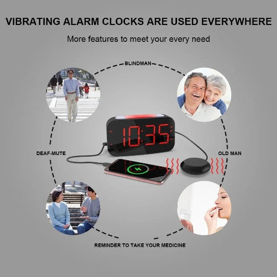 Multi-Function LED Digital Alarm Clock Watch